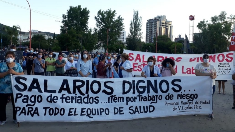 Caravana de salud en Carlos Paz: una nueva acción de los trabajadores del Hospital Sayago