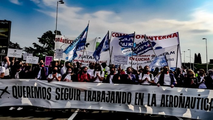 Jóvenes trabajadores y estudiantes participarán del corte de trabajadores tercerizados de Aerolíneas Argentinas