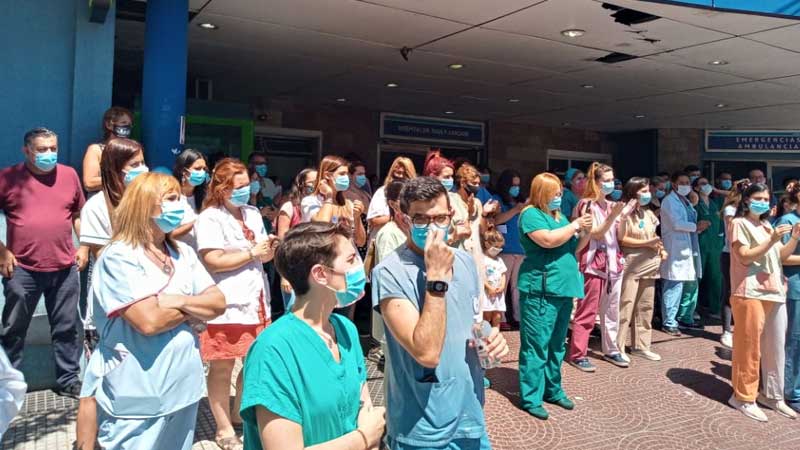 Las y los trabajadores del Hospital Larcade siguen en pie de lucha por sus derechos