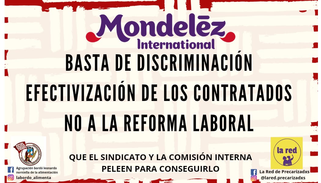 Mondelez obliga a las contratadas a cambiarse en una oficina y no en un vestuario