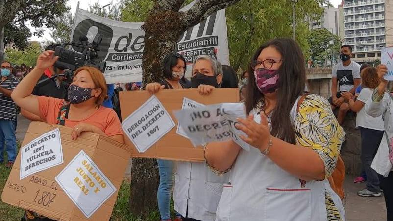 [Video] Docentes en Jujuy: “Que Morales deje de mentir”