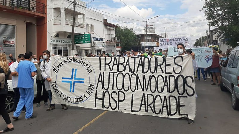 Hospital Larcade: masiva movilización, traición y amenazas