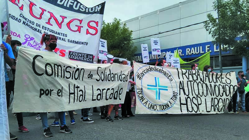 Abrazo al Hospital Larcade: gran solidaridad de la comunidad con los trabajadores