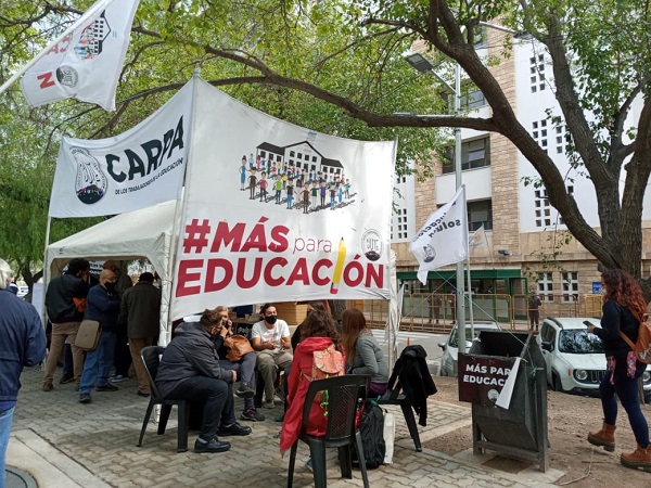 La lucha de los y las trabajadoras de la educación de Mendoza no se detiene