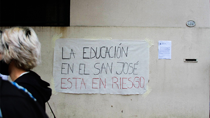 Despido encubierto en el colegio San José de Quilmes