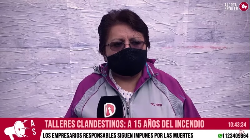 A 15 años del incendio en taller textil: “Trabajábamos 18 horas por día”