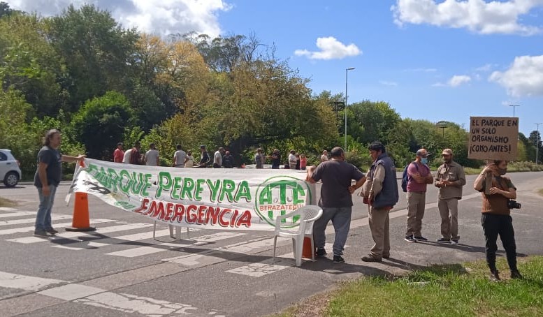 Parque Pereyra: corte de trabajadores para visibilizar las malas condiciones laborales