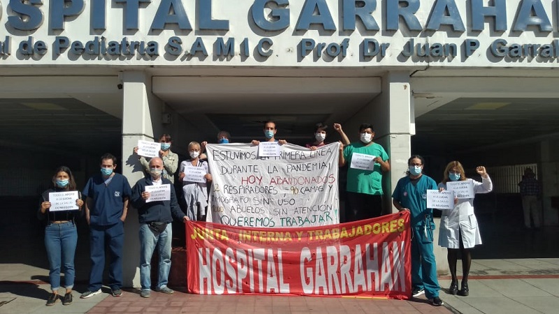 Trabajadores de la Clínica San Andrés se llenan de solidaridad en el hospital Garrahan 