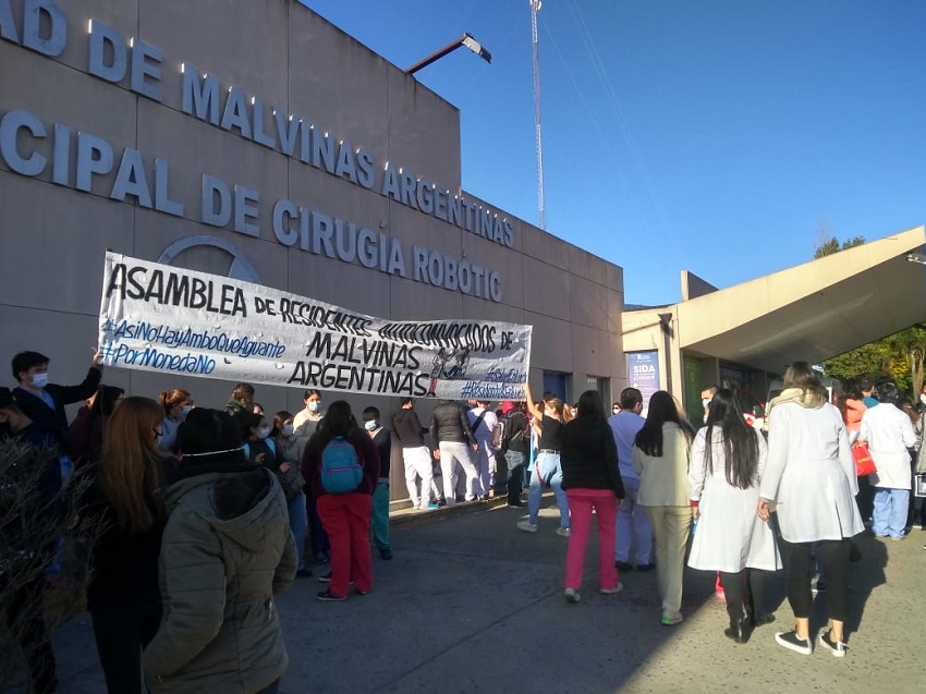 Contundente paro de médicos residentes del Hospital de Trauma Dr. Federico Abete