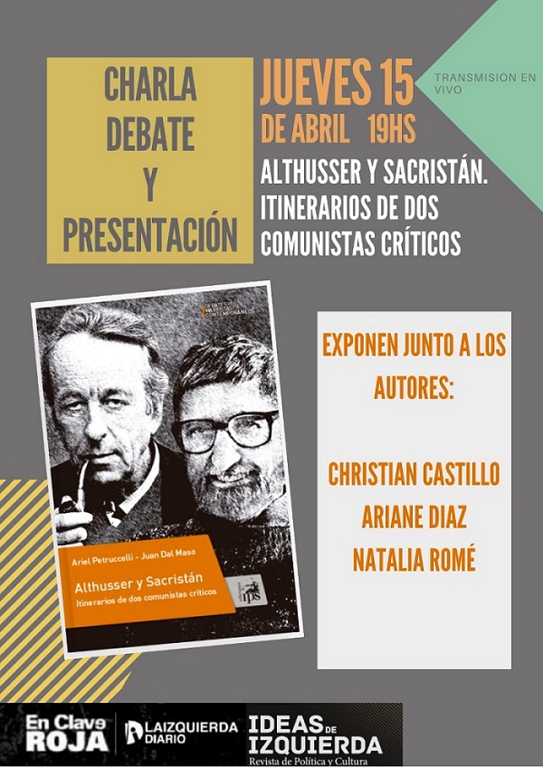 Charla-Debate y presentación del libro sobre Althusser y Sacristan.