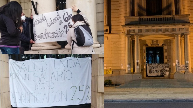 En el día de la enfermería los trabajadores de la salud de Tandil salieron a la calle