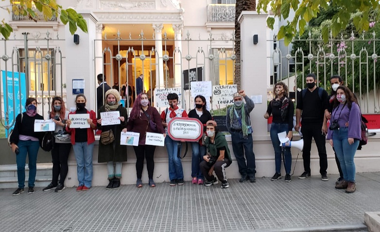  Artistas se manifestaron pidiendo políticas culturales