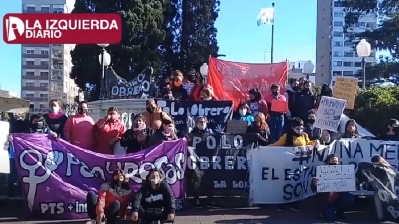 [Video] Concentración en San Nicolás al grito de #NiUnaMenos