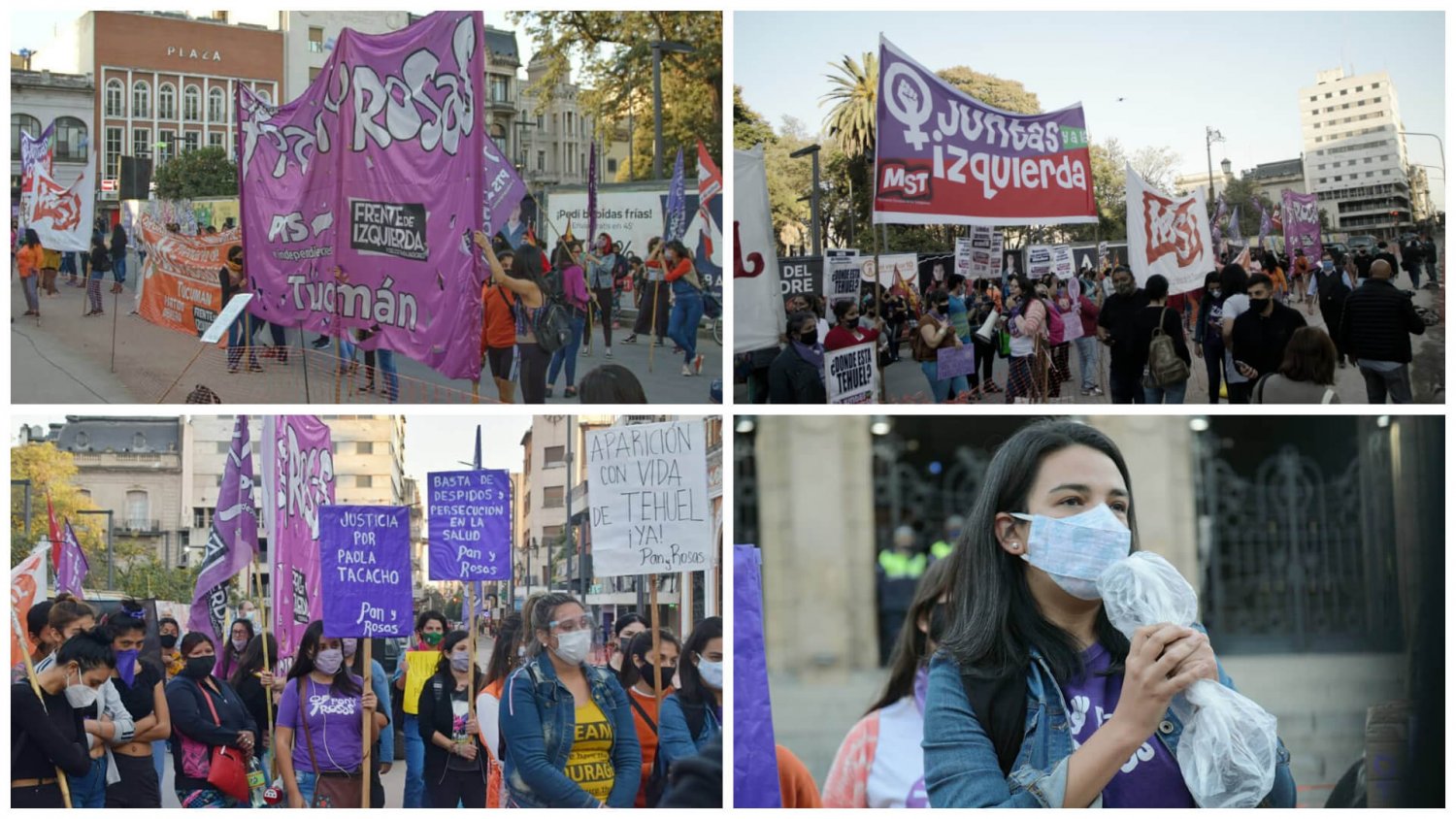 El Frente de Izquierda Unidad realizó un acto por Ni una Menos en Tucumán