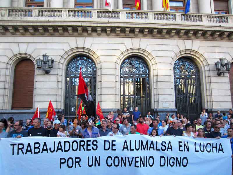 Trabajadores de Alumalsa Zaragoza deciden en asamblea continuar huelga indefinida