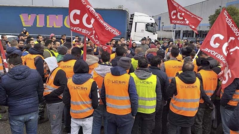 Italia: líder sindical asesinado en un piquete de la huelga nacional de logística