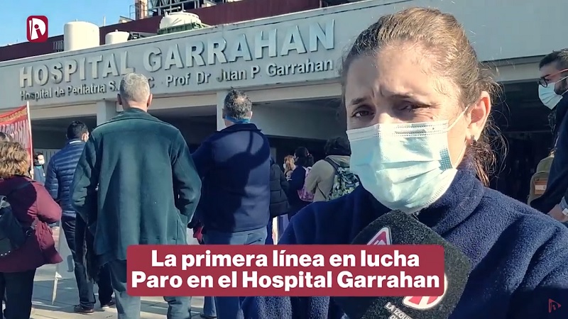 Paro en el Garrahan contra el acuerdo salarial del gobierno Nacional, UPCN y ATE