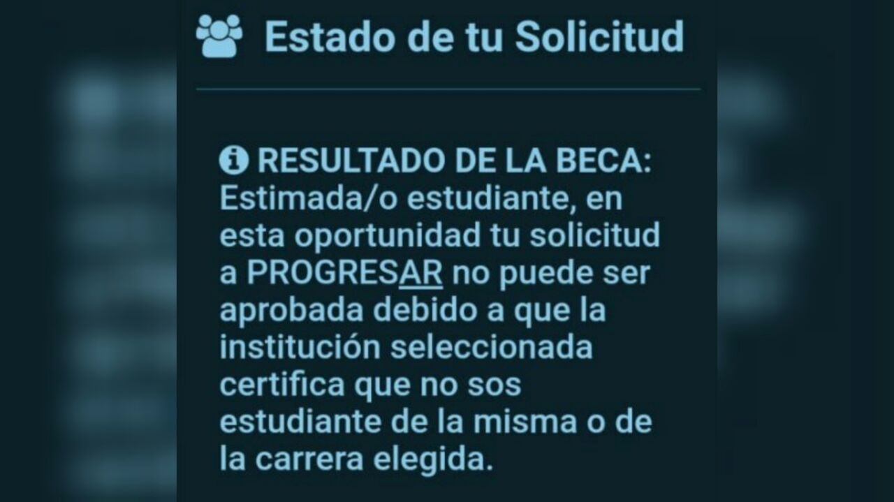 Escandalosa respuesta a estudiantes de Filosofía y Letras que solicitaron la beca Progresar