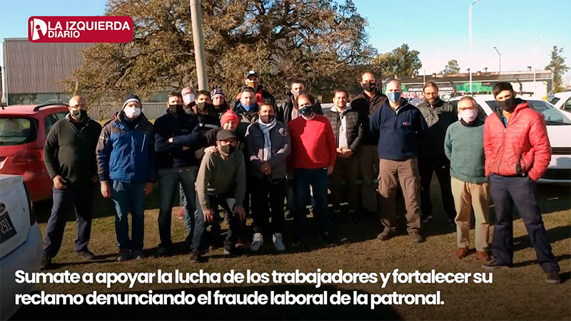 Trabajadores despedidos de la gráfica AGL en lucha por la reincorporación.