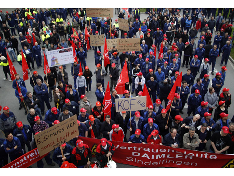 Trabajadores de Daimler luchan contra la precarización y por el derecho a huelga