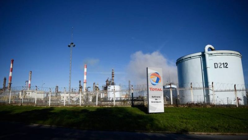 Francia: paro general en las refinerías de Total en la región de Normandía