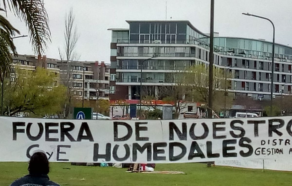 Tigre: protesta de vecinos asambleístas exigen Ley de Humedales y frenar el avance de los countries