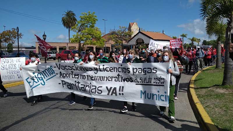 Tigre: Jornada de lucha y movilización de trabajadores municipales contra el ajuste de Zamora