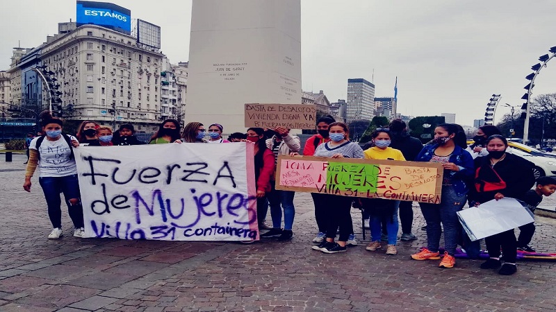 Trabajadores de infancias y adolescencias acompañaron a las familias desalojadas de la Villa 31 