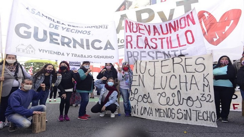 Mujeres de Guernica: "Volvemos al Puente Pueyrredón para exigir nuestra vivienda”