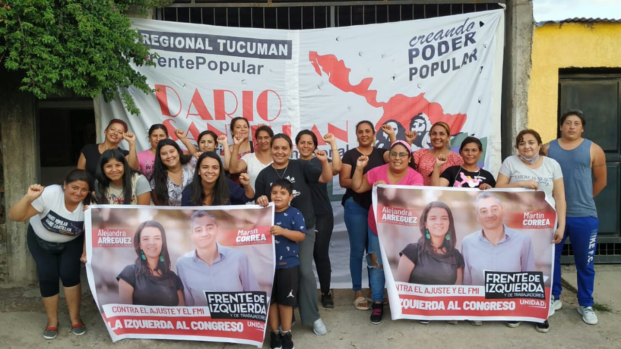 Alejandra Arreguez se reunió con delegadas del Frente Popular Darío Santillán-CPN en apoyo al Frente de Izquierda