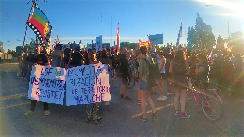 Manifestaciones en Río Negro tras el asesinato de Elías en Quemquemtrew