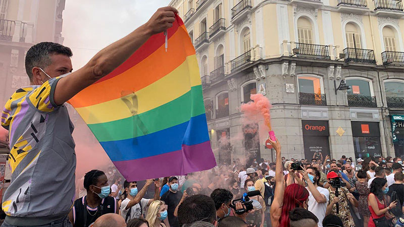 Madrid salió a la calle contra los ataques de VOX a la comunidad LGTBI