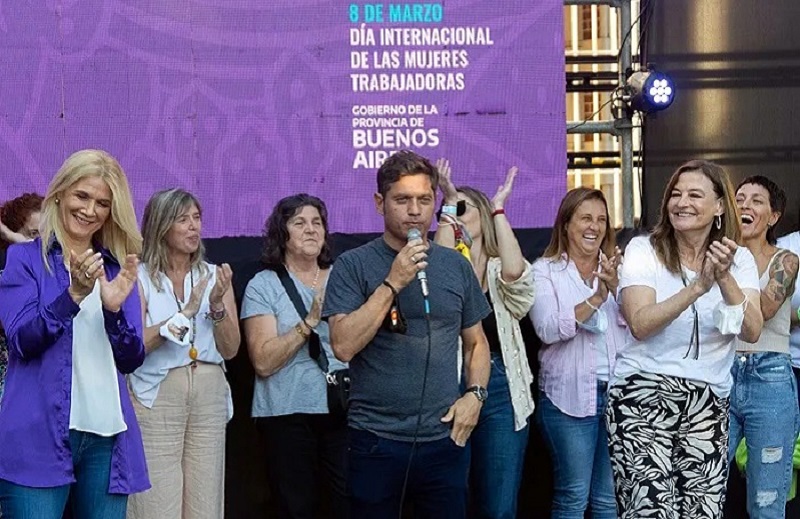 Acto por el día de la mujer: la demagogia del Gobierno de Kicillof