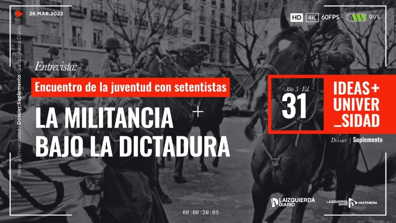 Encuentro de la juventud con setentistas: la militancia bajo la dictadura