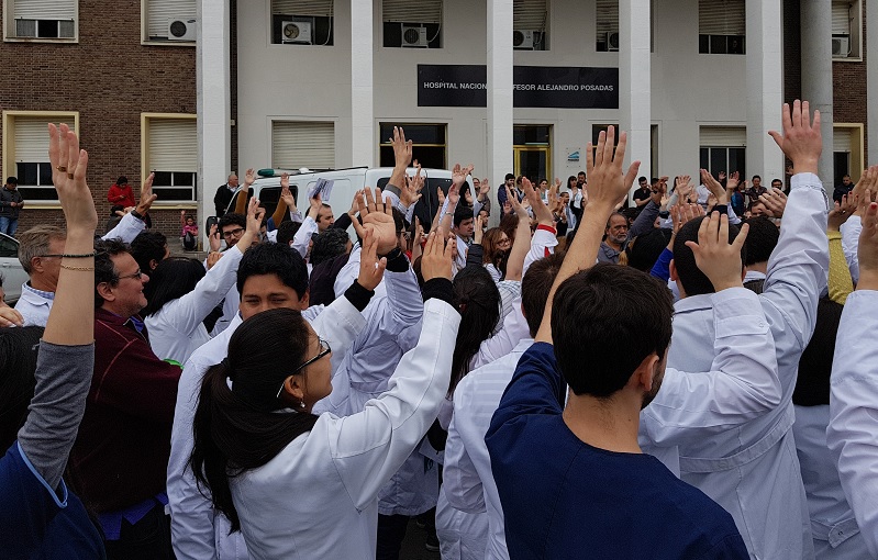 Hospital Posadas: se realiza la primera asamblea presencial de CICOP del año