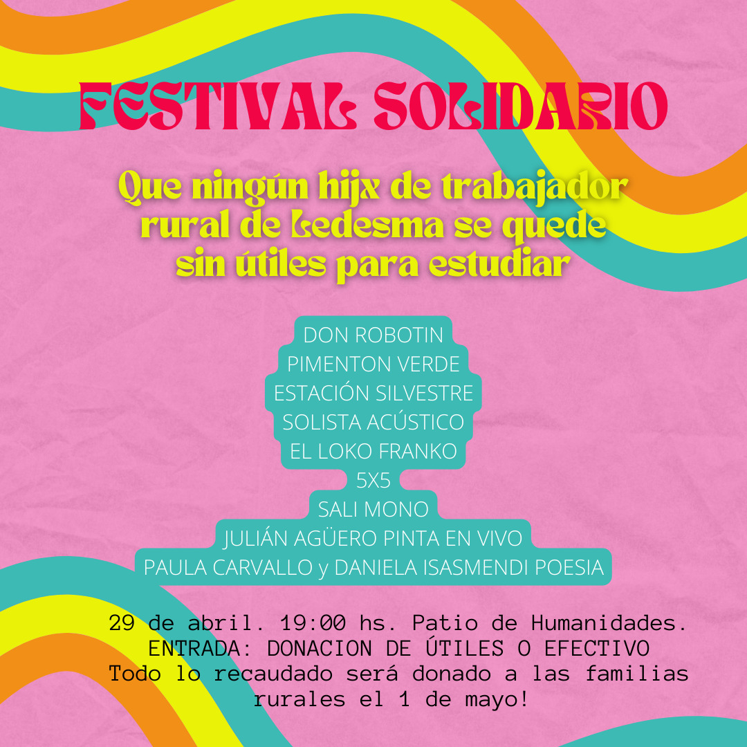 Anuncian Festival solidario con obreros rurales en Humanidades 