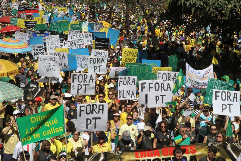 Marchas de la oposición de derecha contra Dilma