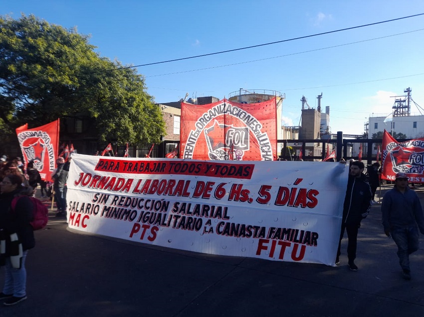 Rosario: protesta frente a Molinos denuncia responsabilidad en aumento de precios