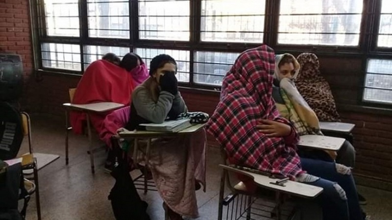  En Morón escuelas sin gas, sin calefacción y sin comedor 