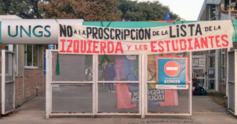 Docentes e investigadores contra la proscripcion de la Izquierda en la UNGS