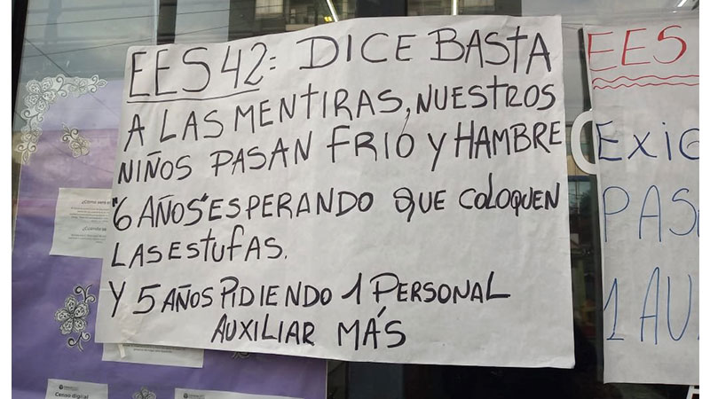 Masiva movilización en Quilmes por escuelas sin calefacción