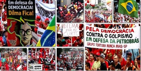 La defensa de Dilma y del PT marcan las manifestaciones del día 20