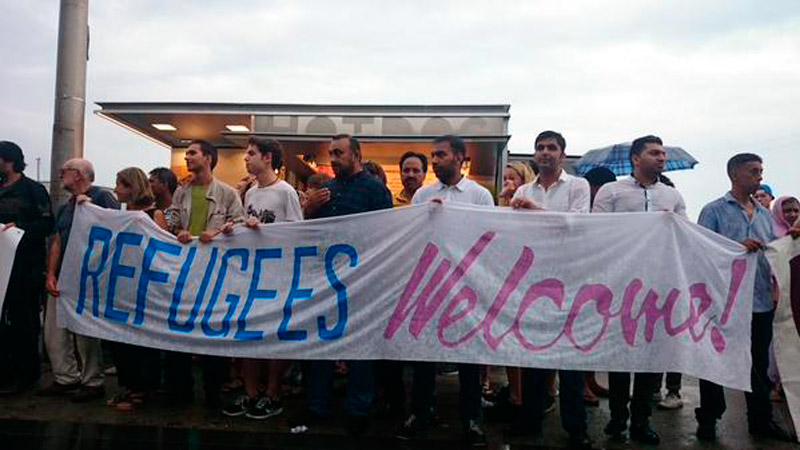 Manifestaciones de solidaridad con refugiados y contra política migratoria europea