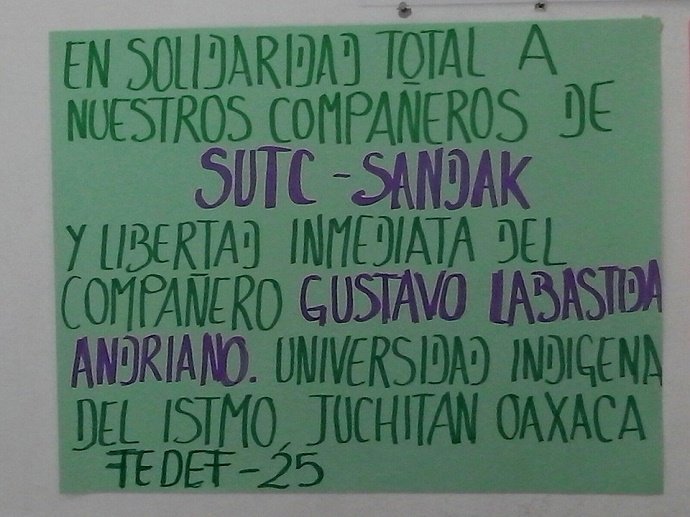 Continúan sumando apoyo y solidaridad por el triunfo de su lucha