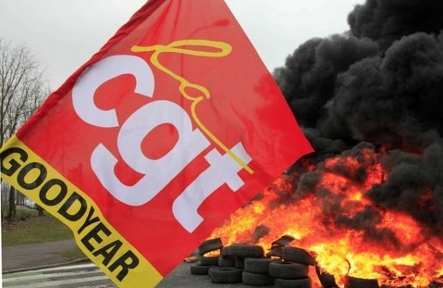 Francia: ocho trabajadores de Goodyear a prisión por “secuestro de patrón”