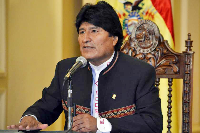 Conferencia de prensa de Evo Morales, aún sin reconocer triunfo del NO