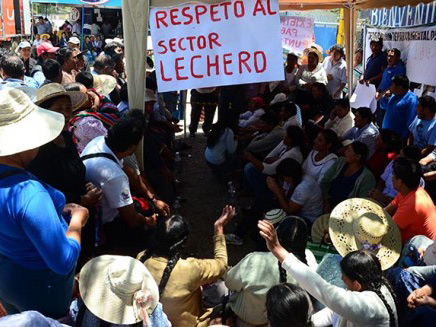 PIL Andina no paga a pequeños productores de leche 