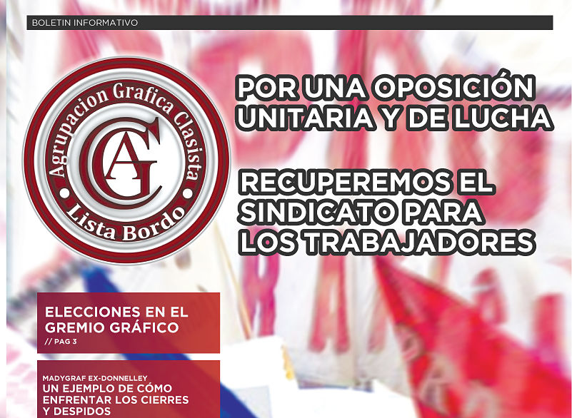 Elecciones Gráficas: votá Lista Bordó 