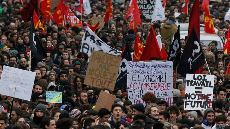 Francia: ampliar y fortalecer la movilización para derrotar al gobierno y su ley