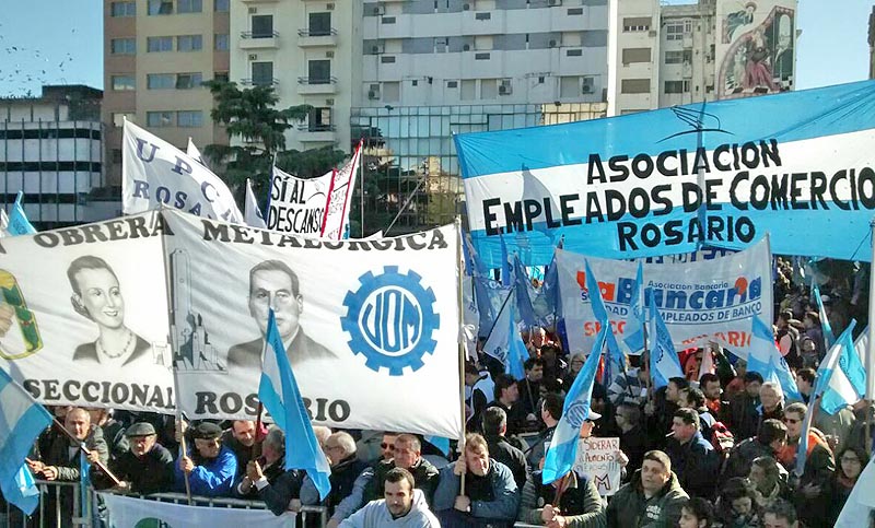 Acto del Movimiento Sindical Rosarino